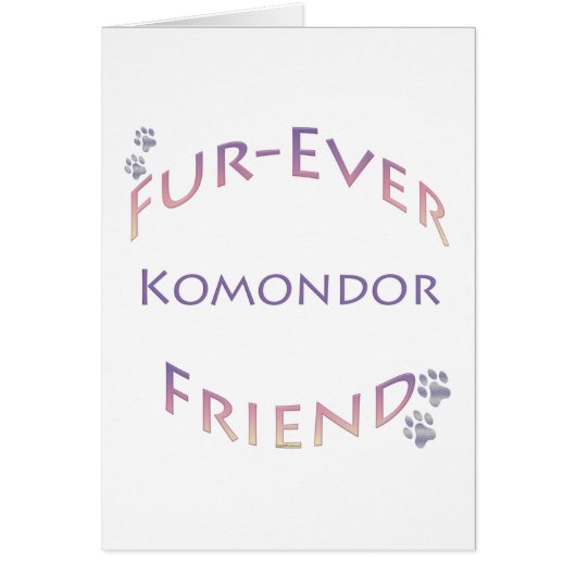 Komondor Furever Cards (Front)