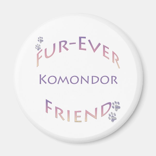 Komondor Furever Magnet (Front)