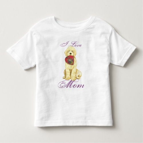 Komondor Heart Mom Toddler T_shirt