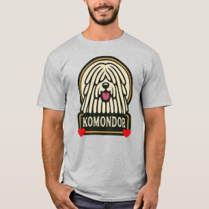 Komondor Hungarian Sheepdog Mop Dog with Dreads T-Shirt