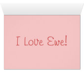 Komondor - I Love Ewe! (Inside Horizontal (Bottom))