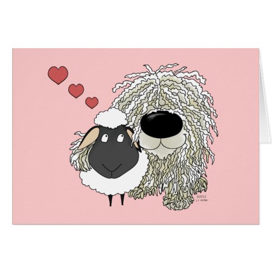 Komondor - I Love Ewe! (Front Horizontal)