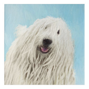 Komondor Painting - Cute Original Dog Art