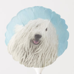 Komondor Painting - Cute Original Dog Art Balloon