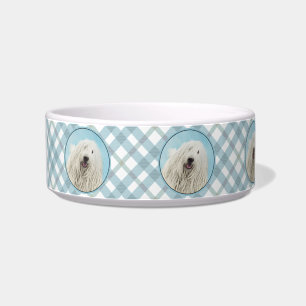 Komondor Painting - Cute Original Dog Art Bowl