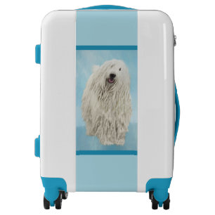 Komondor Painting - Cute Original Dog Art Luggage