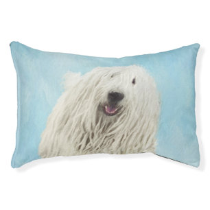 Komondor Painting - Cute Original Dog Art Pet Bed
