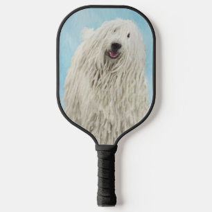 Komondor Painting - Cute Original Dog Art Pickleball Paddle