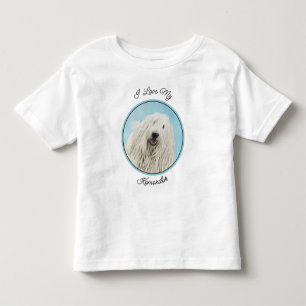 Komondor Painting - Cute Original Dog Art Toddler T-shirt
