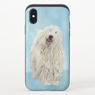 Komondor Painting - Cute Original Dog Art iPhone X Slider Case