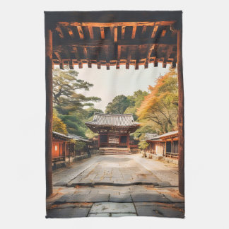 Komorebi - The Sun-Drenched Temple Kitchen Towel