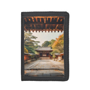 Komorebi - The Sun-Drenched Temple Tri-fold Wallet