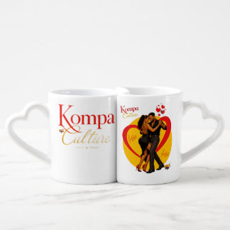 Kompa Culture Black & Gold – Haitian Music & Dance Coffee Mug Set