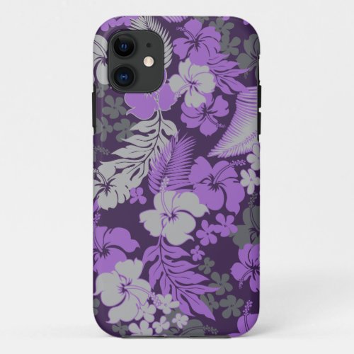 Kona Bay Hawaiian Hibiscus iPhone 11 Case