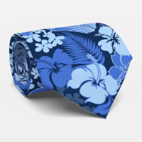 Kona Bay Hawaiian Hibiscus Two-sided Printed Tie