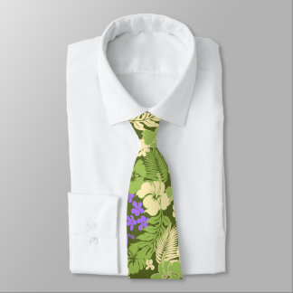 Kona Bay Hawaiian Hibiscus Two-sided Printed Tie