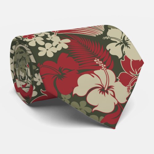 Kona Bay Hawaiian Hibiscus Two_sidedPrinted Tie