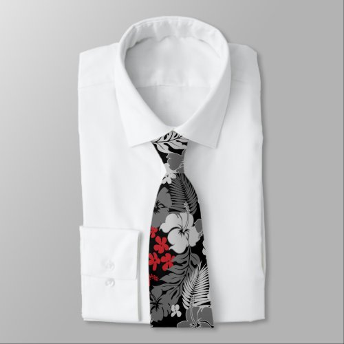 Kona Bay Hawaiian Hibiscus Two_sided Printed Tie