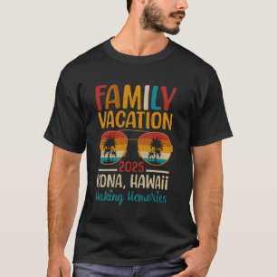 Kona Beach Hawaii Matching Family Vacation 2025 T-Shirt