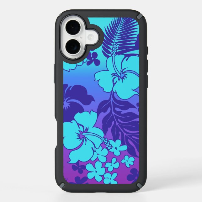 Kona Blend Hawaiian Hibiscus Blend Violet Speck iPhone Case (Front)