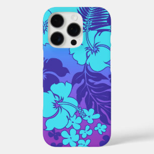 Kona Blend Hawaiian Hibiscus Turq and Violet iPhone 16 Pro Case