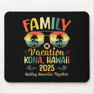 Kona Hawaii Beach Family Summer Vacation 2025  Mouse Pad