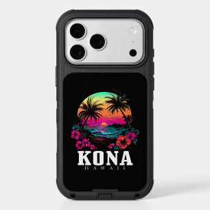 Kona Hawaii Hawaiian Hibiscus Flowers Surfer iPhone 17 Pro Max Case
