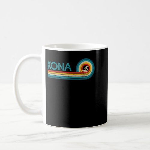 Kona Hawaii Vintage Distressed Surfer Beach Palm T Coffee Mug