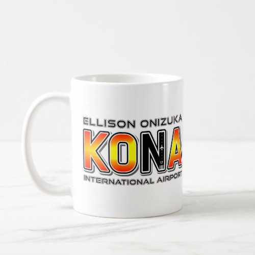 Kona KOA Airport Code Coffee Mug