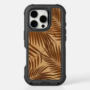 Kona Palms Hawaiian Leaf Faux Wood Tropical iPhone 16 Pro Case