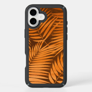 Kona Palms Hawaiian Leaf Faux Wood Tropical iPhone 16 Plus Case