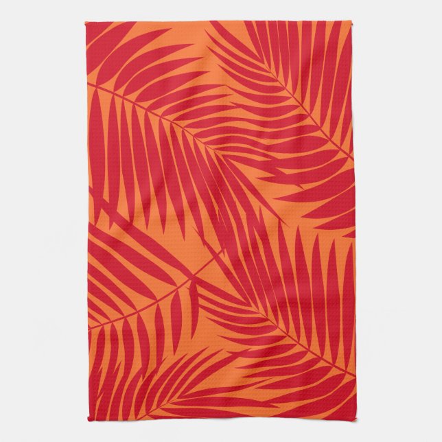 Kona Palms Hawaiian Leaf Towel (Vertical)