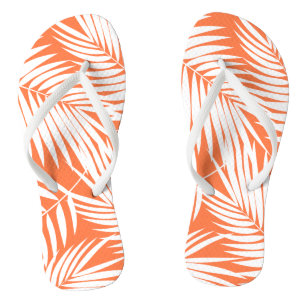 Kona Palms Hawaiian Leaf Tropical Flip Flops