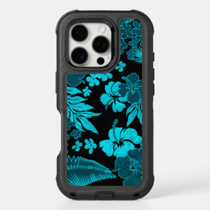 Kona Times Hibiscus Hawaiian Engineered Teal iPhone 16 Pro Case