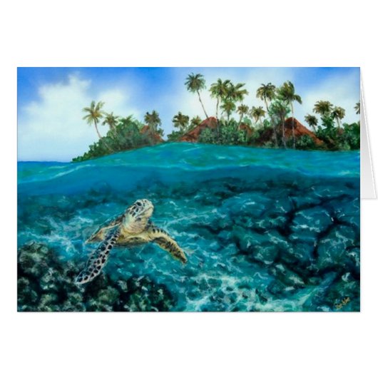 Kona Village Turtle Cards (Front Horizontal)