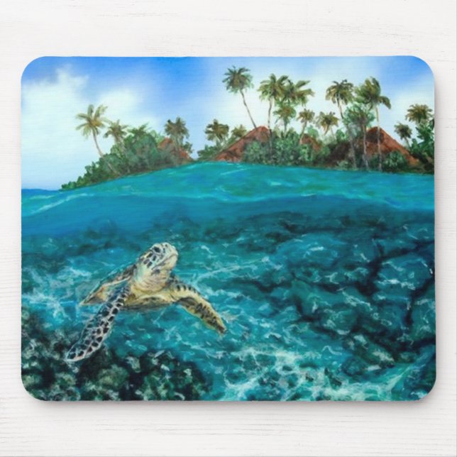 Kona Village Turtle Mouse Pad (Front)