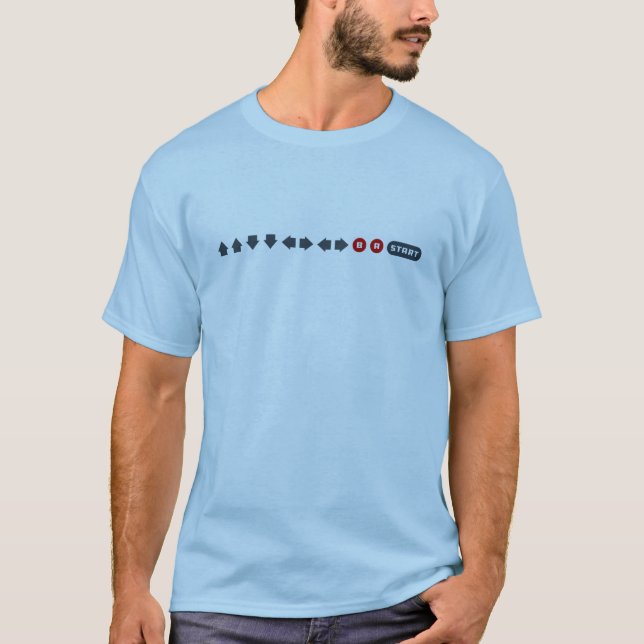 Konami Code (Light) T-Shirt (Front)