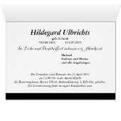 Kondolenzkarte Cards (Inside Horizontal (Bottom))