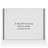 Kondolenzkarte dezent (Inside Horizontal (Top))