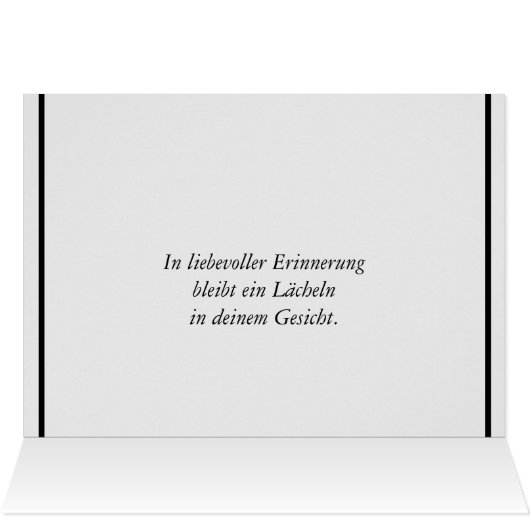 Kondolenzkarte dezent (Inside Horizontal (Top))