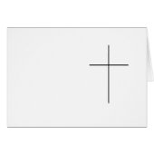 Kondolenzkarte schwarze Rose (Front Horizontal)