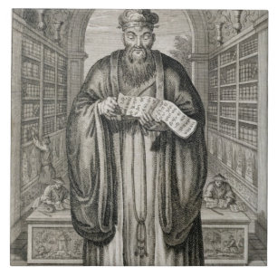 Kong-Fu-Tse, or Confucius, the Most Celebrated Phi Ceramic Tile