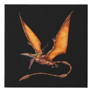 Kongamato Cryptid Creature Faux Canvas Print