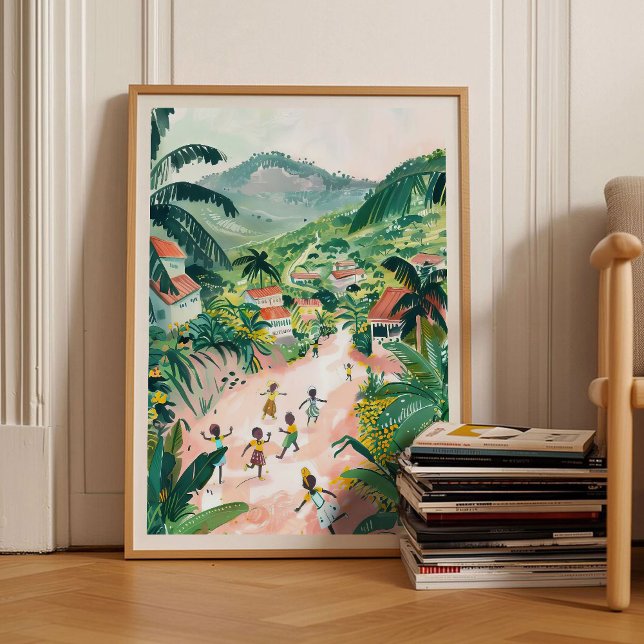 Kongo Print Kongo Illustration Kinshasa Poster Kon (Creator Uploaded)