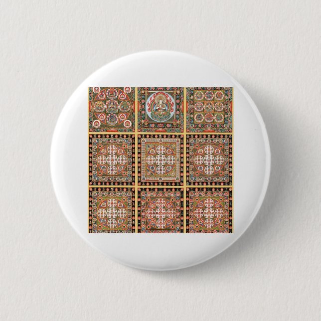 Kongokai Mandala Pinback Button (Front)