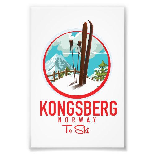 Kongsberg Norway Ski logo Photo Print