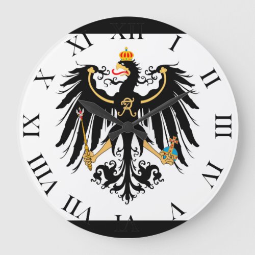 Knigreich Preussen Nationalfahne Large Clock