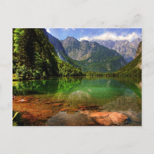 Konigssee Bavaria Berchtesgaden Holiday Postcard