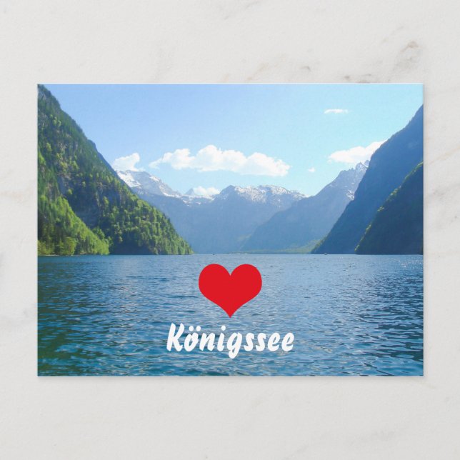 Königssee Lake in Bavaria, Germany Postcard (Front)