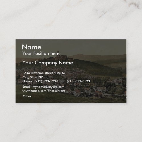 Konigstein in the Taunus, Frankfort on Main (i.e. Business Cards
